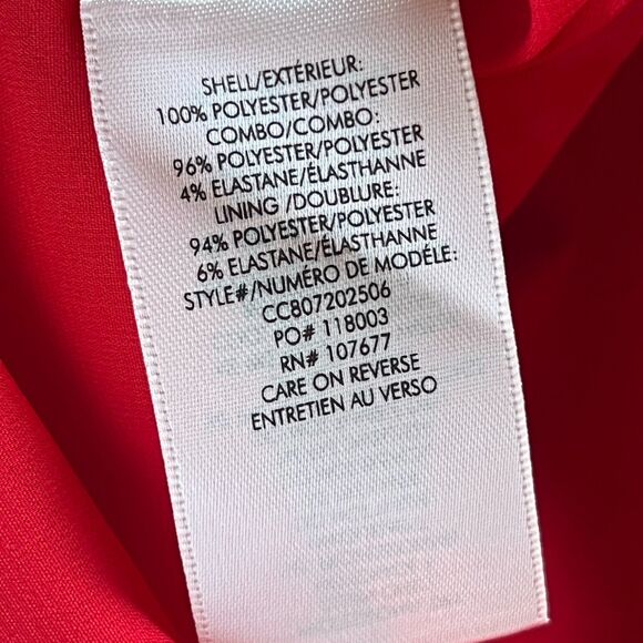 Alice + Olivia Women's Red Palmira Flounce Hem Mini Dress Size S - Picture 6 of 6